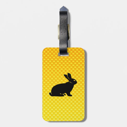 Gelb/orange sonnig gepäckanhänger (Rückseite vertikal)