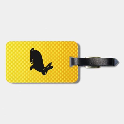 Gelb/orange sonnig gepäckanhänger (Rückseite horizontal)