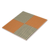 Gelb Orange Taupe Karomuster Fliese (Seite)