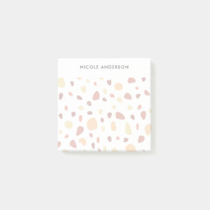 Gelb-Orange Terracotta Personalisiert Post-it Klebezettel