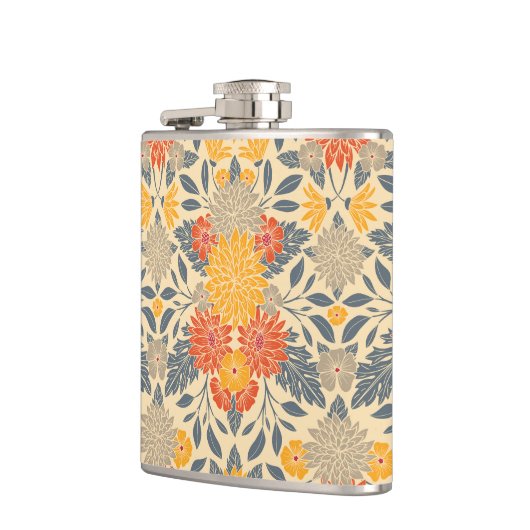 Gelb, orange und blau flachmann (Links)