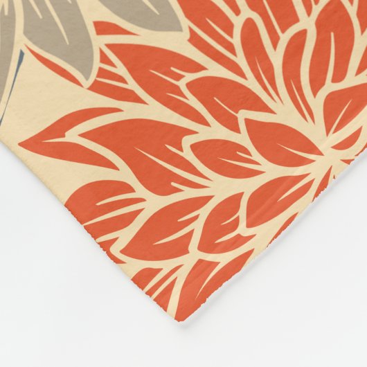 Gelb, orange und blau fleecedecke (Ecke)