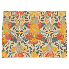 Gelb, orange und blau große geschenktüte