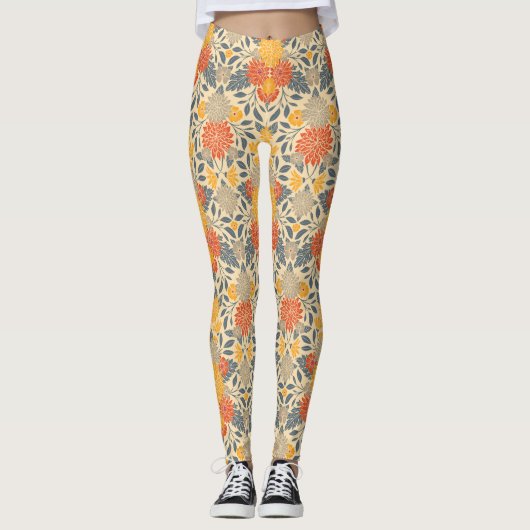 Gelb, orange und blau leggings (Vorderseite)