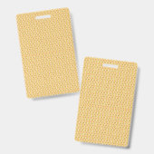 Gelb, orange und braune Blätter aus Packpapier Ausweis (Vorder- & Rückseite)