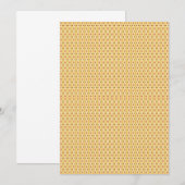 Gelb, orange und braune Blätter aus Packpapier Einladung (Vorne/Hinten)