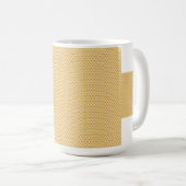 Gelb, orange und braune Blätter aus Packpapier Kaffeetasse (VorderseiteRechts)