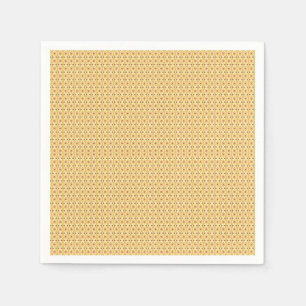 Gelb, orange und braune Blätter aus Packpapier Serviette