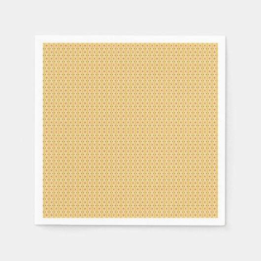 Gelb, orange und braune Blätter aus Packpapier Serviette (Vorderseite)