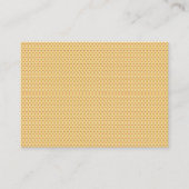 Gelb, orange und braune Blätter aus Packpapier Terminkarte (Vorderseite)