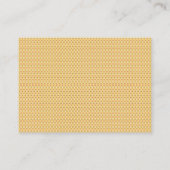 Gelb, orange und braune Blätter aus Packpapier Terminkarte (Rückseite)