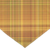 Gelb, orange und grün Kariert Tischdecke (Schrägansicht)