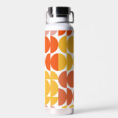 Gelb, orange und rosa Mitte des Jahrhunderts Trinkflasche (Rückseite)