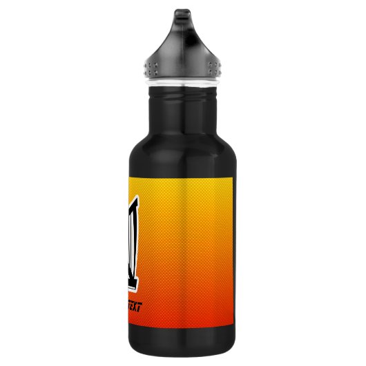 Gelb-orangee Harfe Edelstahlflasche (Rechts)