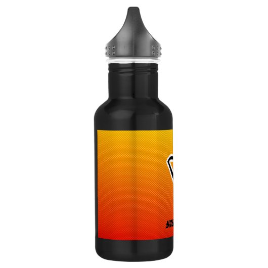 Gelb-orangee Harfe Edelstahlflasche (Links)