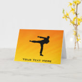 Gelb-orangee Kampfkünste Karte (Gelbe Blume)