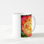 Gelb-orangee Rose Kaffeetasse (VorderseiteRechts)