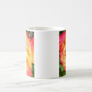Gelb-orangee Rose Kaffeetasse