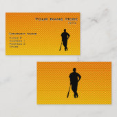 Gelb-orangeer Baseball Visitenkarte (Vorne/Hinten)