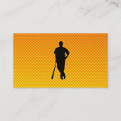 Gelb-orangeer Baseball Visitenkarte (Rückseite)