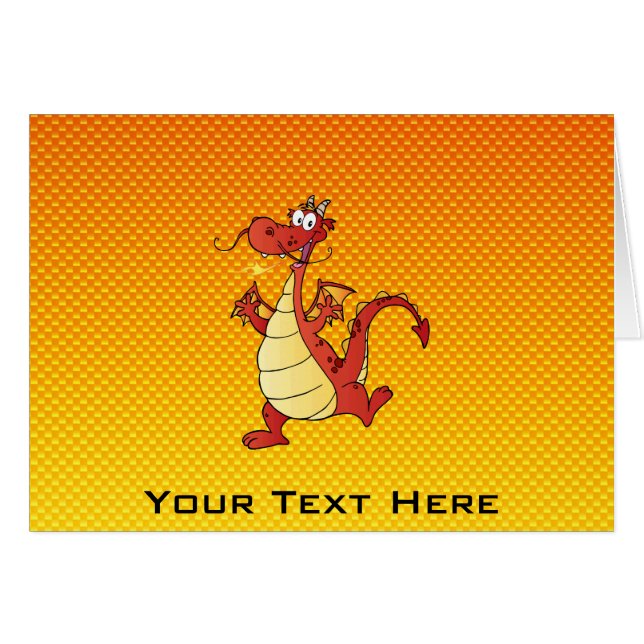 Gelb-orangeer Drache (Vorderseite (Horizontal))