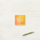 Gelb-orangeer Post-it Klebezettel (Auf Schreibtisch)