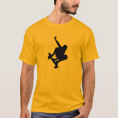 Gelb-orangeer Skateboarding T-Shirt (Vorderseite)