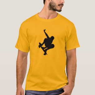 Gelb-orangeer Skateboarding T-Shirt