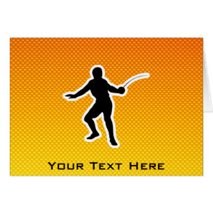 Gelb-orangees Fechten