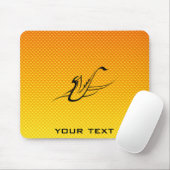 Gelb-orangees Saxophon Mousepad (Mit Mouse)