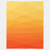 Gelb-orangefarbene polygonale Fleece-Decke Fleecedecke (Vorderseite)