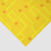 Gelb-orangefarbenes Geschenk für moderne Computerp Seidenpapier (Ausschnitt)