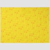 Gelb-orangefarbenes Geschenk für moderne Computerp Seidenpapier (Vorderseite)