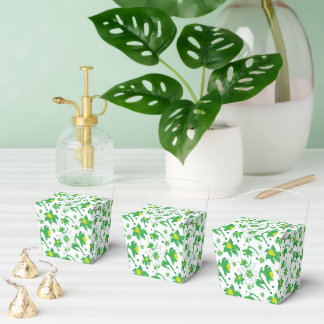 Gelb Osterglocke Botanische Illustrationsmuster Geschenkschachtel
