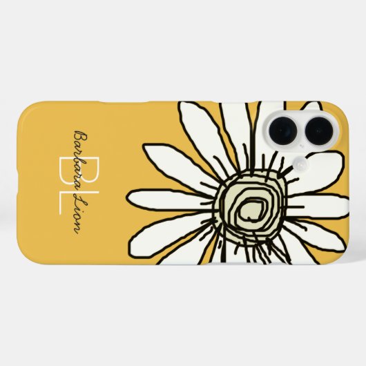 gelb personalisiert blühend Case-Mate iPhone hülle (Rückseite (Horizontal))