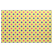 Gelb Pink Blau Punkte Muster Stoff (Fat Quarter (45,7 x 55,9 cm))