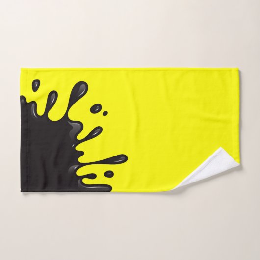 Gelb platsch badhandtuch set (Handtuch)