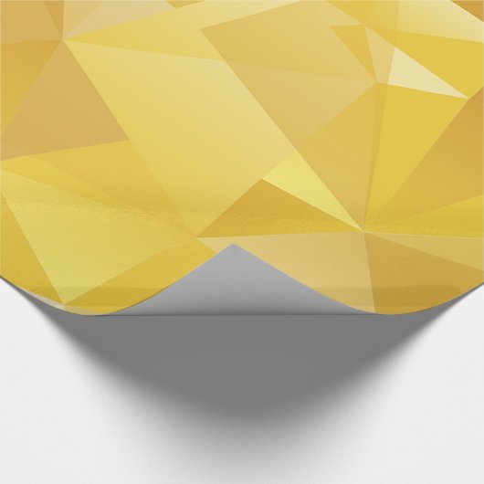 Gelb Polygonal Geschenkpapier (Ecke)