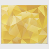 Gelb Polygonal Geschenkpapier (Flach)