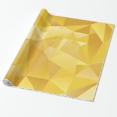 Gelb Polygonal Geschenkpapier (Ungerollt)