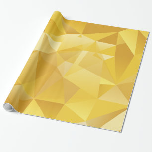 Gelb Polygonal Geschenkpapier