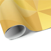 Gelb Polygonal Geschenkpapier (Rolleneckpunkt)