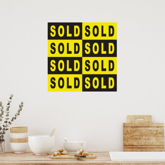 Gelb Poster (Küche)