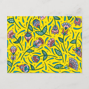 Gelb Postkarte