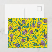 Gelb Postkarte (Vorne/Hinten)