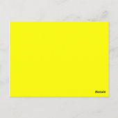 gelb postkarte (Rückseite)