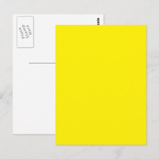Gelb Postkarte (Vorne/Hinten)