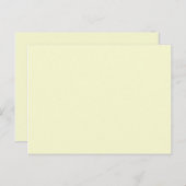 gelb postkarte (Vorne/Hinten)