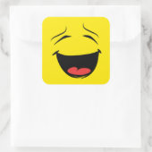 GELB QUADRATISCHER AUFKLEBER (Tasche)