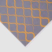 Gelb, Retro, coole trendige, kurvige, gewellte Ill Seidenpapier (Ausschnitt)